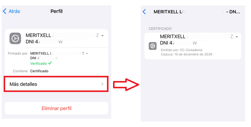 select more details if you want to check what your idCAT