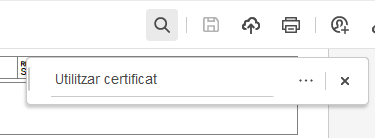 Suche in der Lupe verwenden Sie das Zertifikat